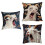Screaming Goat Pattern Plush Pillow Cover for Living Room-3 1