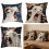Screaming Goat Printed Square Throw Pillow Case Decorating-3 3