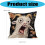45x45 cm Grappige Schreeuwende Geit Kussensloop 2D Platte-2 4