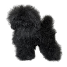 Realistic Dog Grooming Hair Full Body-Black Poodle hair