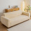 Stretchable Sofa Slipcover For 2 Seat Couch-Light Grey 6