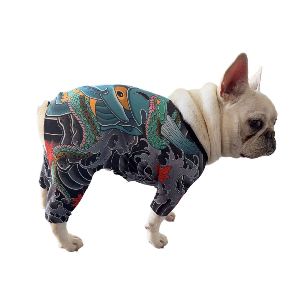 Creative Printed Pullover Elastic Jumpsuit for Small Dogs for-M