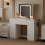 MCC Large Dressing Table Adjustable LED Mirror Vanity Table Make up Desk and Drawers  Toronto White 2