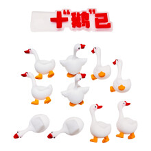 Miniatur-Gänse-Kuchendekoration, 3 cm, kleine Gummi-Ente,