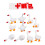 Tiny Geese Shaped Cake Top Ornament Miniature Rubber Geese Cake 1