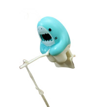 Charming Small Shark Tea Maker Tea Bag Cup Holder-Light Blue