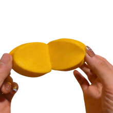 Tiny Cheesecake Shape Stress Relief Ball Craft Of Safe-Yellow