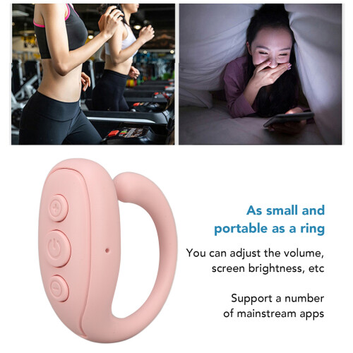 Pink Bluetooth Remote for Mobile Phone, ABS, 30mAh Battery 2