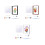 Customizable Couple Handprint Memory Frame Wooden DIY-White 2