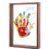 Customizable Couple Handprint Memory Frame Wooden DIY-White 5