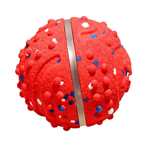 Powerful Bouncing Dog Toy produced From ETPU substance With-Red