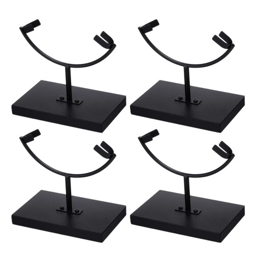 Crystal Display Stand Metal Rock Holder Display Easel-4pcs