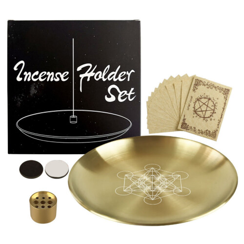 Edelstahl-Aroma-Räucherstäbchen-Set für-Metatron-Stahlscheibe