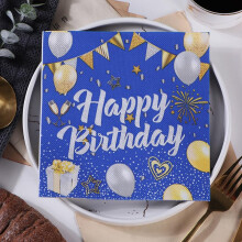 120 Pack Floral Paper Napkins Colorful Decorative Dinner Napkins for Wedding Birthday Party