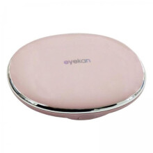 3x Contact Lens Case with Builtin Mirror, Compact Travel Holder Box for Daily Use, Pink