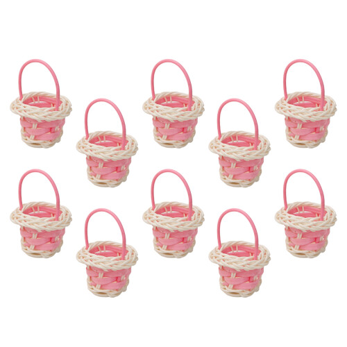 10 stuks elegante mini-manden, ideaal voor-Roze