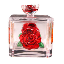 Candy Dish with Lid Crystal Candy Bowl Decorative Storage Jar