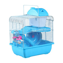 Hamster Doorzichtige Kooi Waterfles Knaagdieren Villa-Blauw