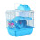Hamster Rodents Platform Toy Gerbil Villa Excercise Pet-Blue 1
