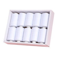 10 Mixed Polyester Yarns Smooth Sewing Experience for-White