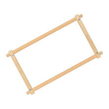 Wooden Cross Stitch Frame with Embroidery Stand for Desk, Secure Fabric Holding, Easy Assembly