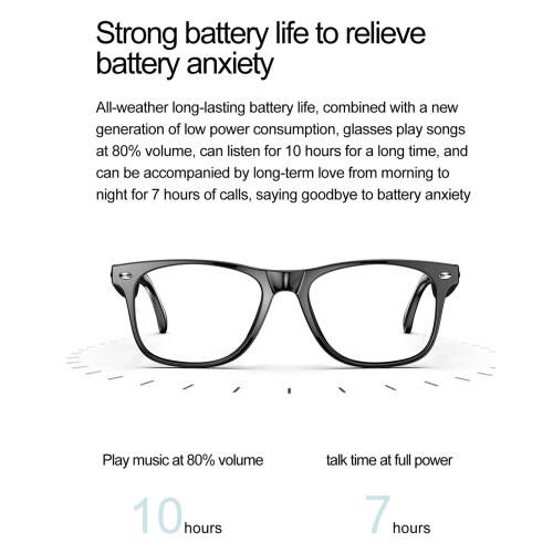 AI Translator Smart Glasses Bluetooth OpenEar Audio 163 Languages Blue Light Blocking IP67 2