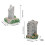 3Pcs Realistic Damaged Building Model Fishtank Accessories Resin 3