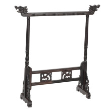 Chinese Calligraphy Brush Holder Wooden Hanging Rack for Artists with Shape Protection