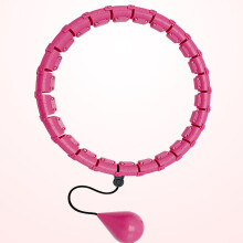 Smart Weighted Fit Hoop 24 Knots Pink, Abdomen Body Sculpt Massage