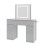 MCC Large Dressing Table Adjustable LED Mirror Vanity Table Make up Desk and Drawers  Toronto Grey 1