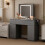 MCC Large Dressing Table Adjustable LED Mirror Vanity Table Make up Desk and Drawers  Toronto Grey 2