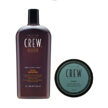 American Crew Daily Moisturizing Shampoo 1000ml and Fiber 50g