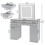MCC Large Dressing Table Adjustable LED Mirror Vanity Table Make up Desk and Drawers  Toronto Grey 4