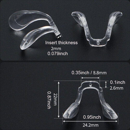 Silicone Glasses Nose Pads Replacement Saddle Bridge for Eyeglass Frame 1