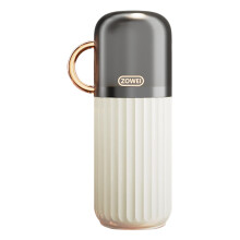 Toothbrush Travel Case with Cup and Handle, Durable MultiCompartment Holder for Bathroom and Travel