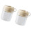 Innovative Ice Cubes Tray Water Bottle With Straw-White 2 1