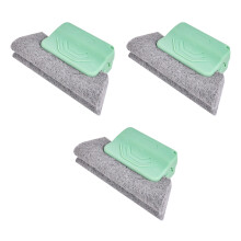 3PCS Window Track Cleaning Brush Cleaner With Ergonomic-Green