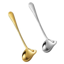2Pcs Stainless Steels Sauce Ladle with Pouring Spout Long Handle