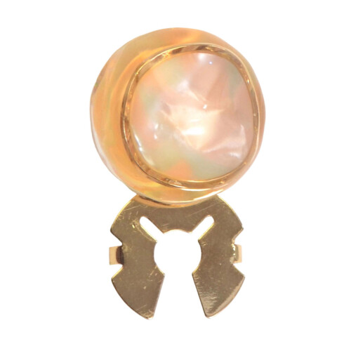 Marbled Effect Shirt Cufflinks Clip Decorative Shirt Button-A03