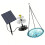 Sun Powered Water Feature For Birds Having Interchangeable 1