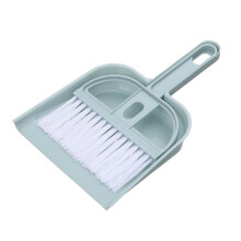 Desktop Cleaning Brush Set with Mini Broom and Dustpan for Quick Debris Removal in Office or Home (Blue)