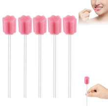 Oral Care Swabs 100 Pack Disposable Sponge Sticks for Gentle Mouth Cleaning Individually Wrapped