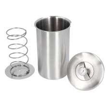 Meat Press Cooker Ham Maker 304 Stainless Steel with Thermometer for Homemade Bacon and Luncheon Meat