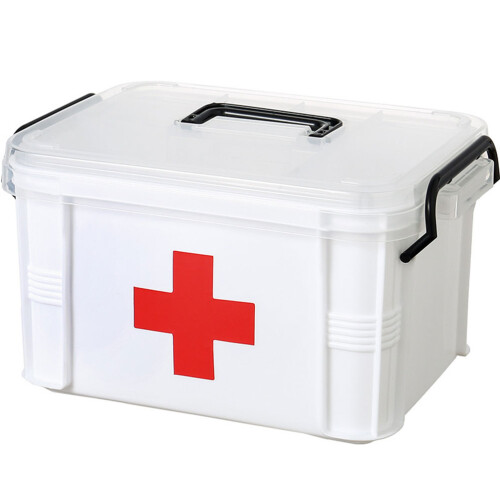 Transparente tragbare Erste-Hilfe-Box 20,5*15,5*13,5 cm Notfallset 1