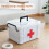 Transparente tragbare Erste-Hilfe-Box 20,5*15,5*13,5 cm Notfallset 4
