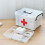 Transparente tragbare Erste-Hilfe-Box 20,5*15,5*13,5 cm Notfallset 7