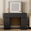 MCC Large Dressing Table Adjustable LED Mirror Vanity Table Make up Desk and Drawers  Toronto BLACK 3