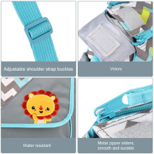 5 Stück Baby-Fütterungs- & Windelrucksack-Set – Große Kapazität Stoff-Mütterreise-Taschen