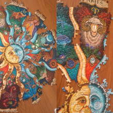 500-teiliger runder Puzzles für Erwachsene – 47 cm Durchmesser