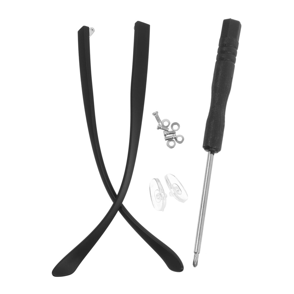 Black Replacement Temple Arms for Sunglasses, TR Material Eyeglass Temple  Parts